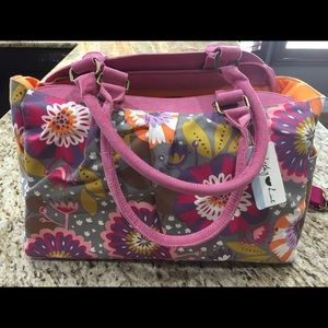 NWT “Cheeky Lime” brand designer canvas camera bag